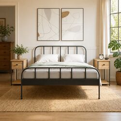 Brown Engineered Wood Bedside Cabinets – Set of 2