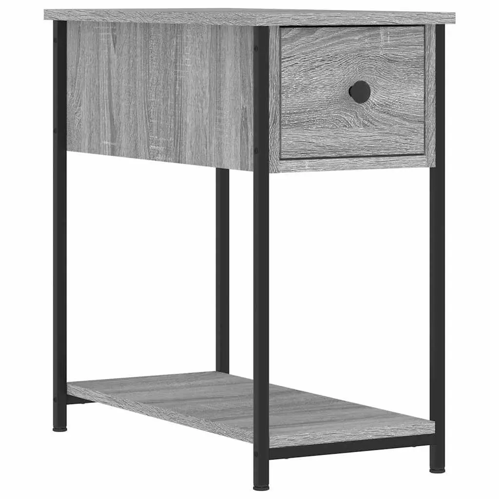 Bedside Cabinets 2 pcs Grey Sonoma Engineered Wood Bedroom Storage Furniture
