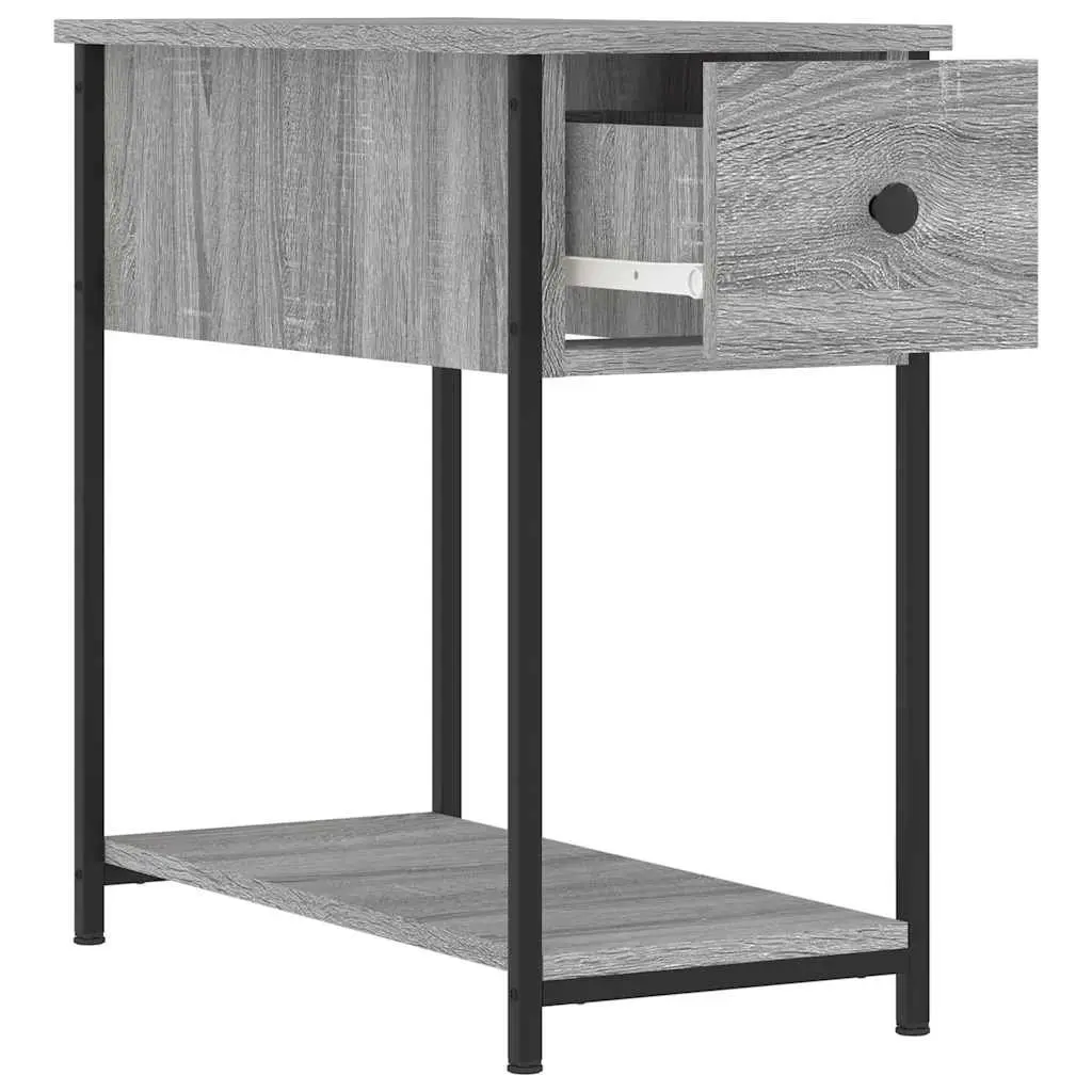 Bedside Cabinets 2 pcs Grey Sonoma Engineered Wood Bedroom Storage Furniture