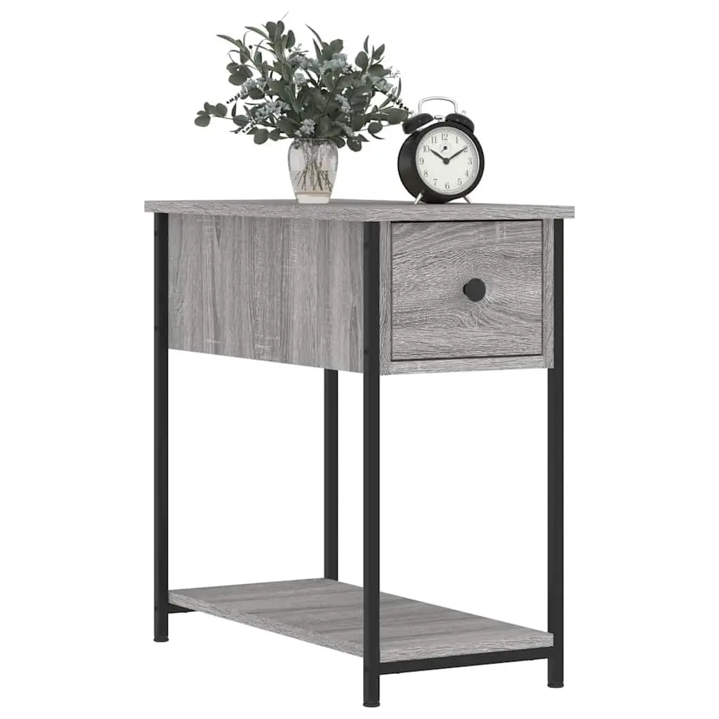 Bedside Cabinets 2 pcs Grey Sonoma Engineered Wood Bedroom Storage Furniture