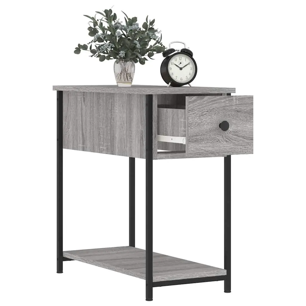 Bedside Cabinets 2 pcs Grey Sonoma Engineered Wood Bedroom Storage Furniture