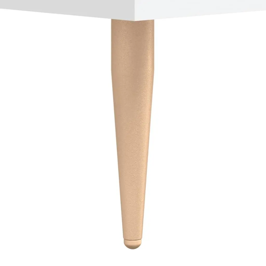 Bedside Cabinet White Engineered Wood Nightstand Bedroom Storage Table