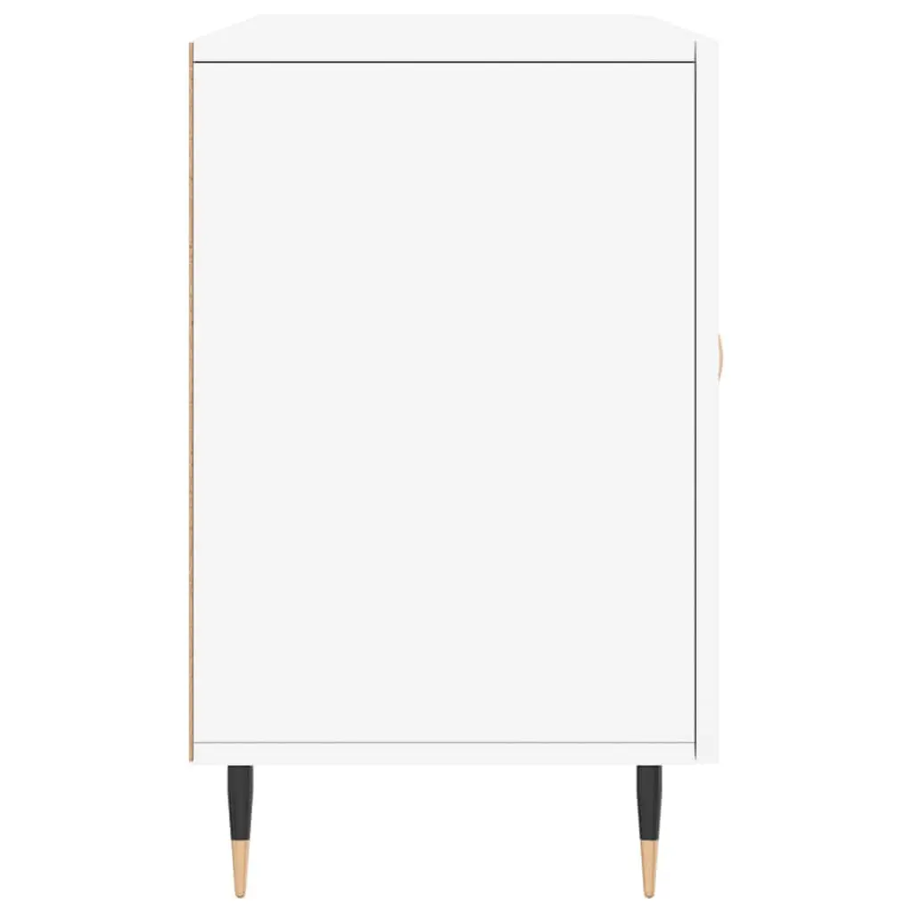 White Storage Sideboard with Metal Legs