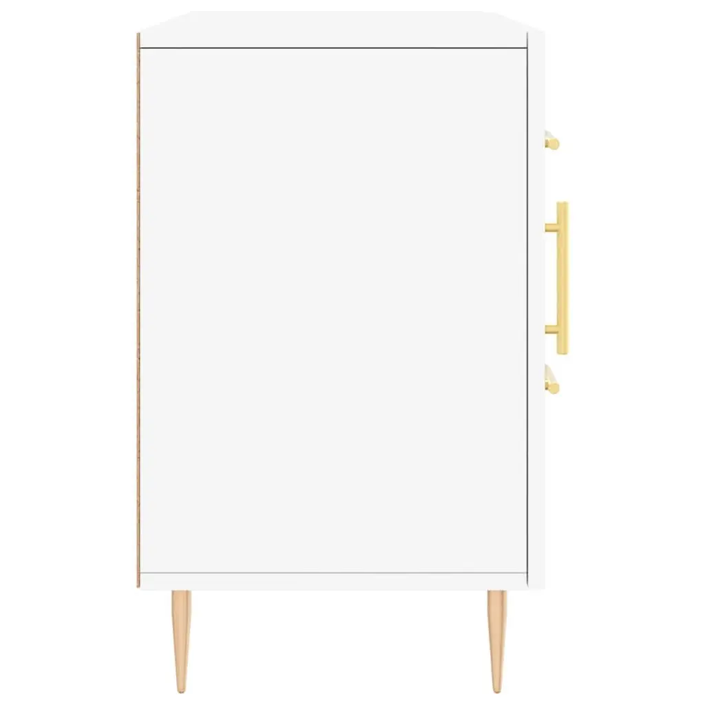 Sideboard White 100x36x60cm Modern Storage Cabinet Engineered Wood Buffet