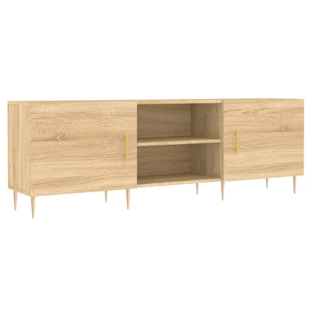 Sonoma Oak Brown Engineered Wood TV Cabinet