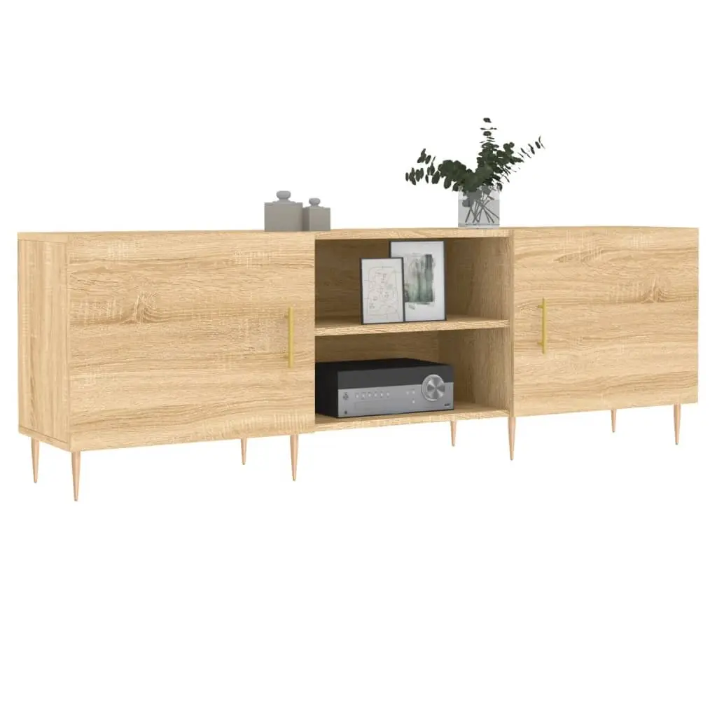 Sonoma Oak Brown Engineered Wood TV Cabinet