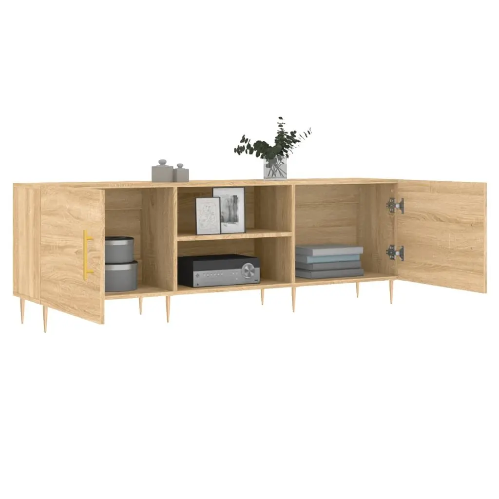 Sonoma Oak Brown Engineered Wood TV Cabinet