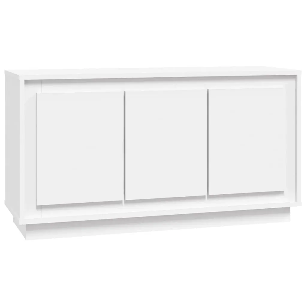 White Sideboard with 6 Compartments 102x35x55 cm