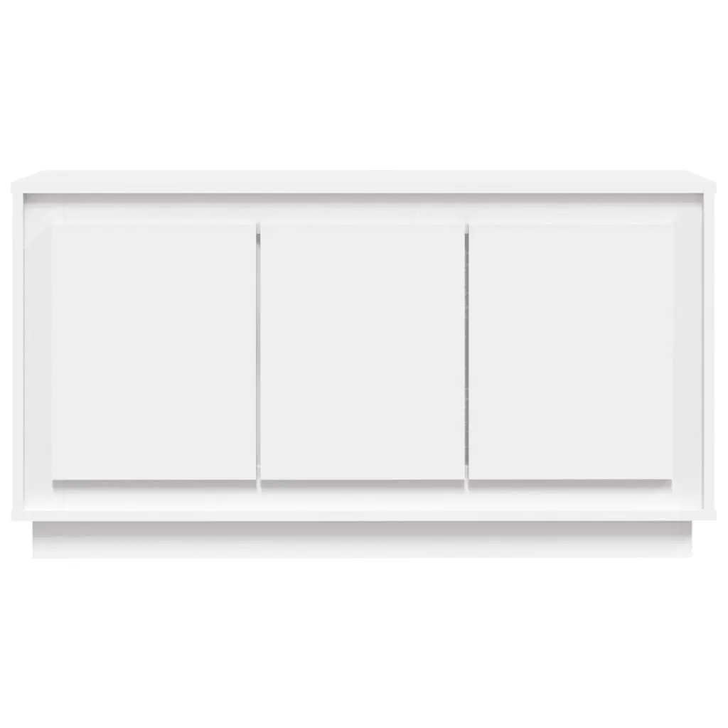 White Sideboard with 6 Compartments 102x35x55 cm