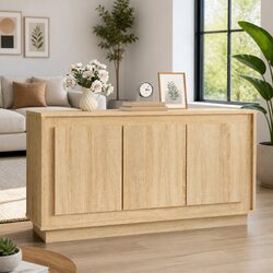 Brown Engineered Wood Sideboard for Everyday Use