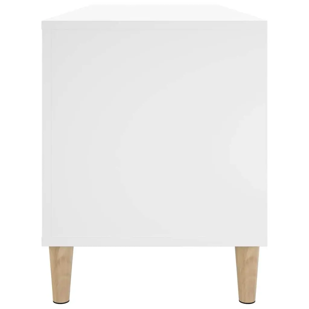 Record Storage Cabinet White Vinyl LP Display Music Collection Organizer
