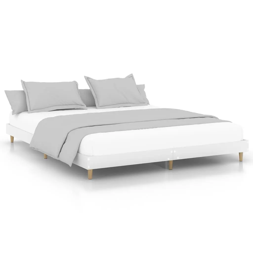 White King Bed Frame 183x203cm Engineered Wood