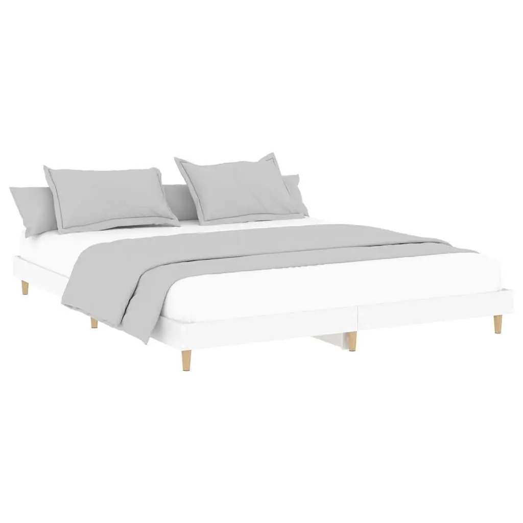 White King Bed Frame 183x203cm Engineered Wood