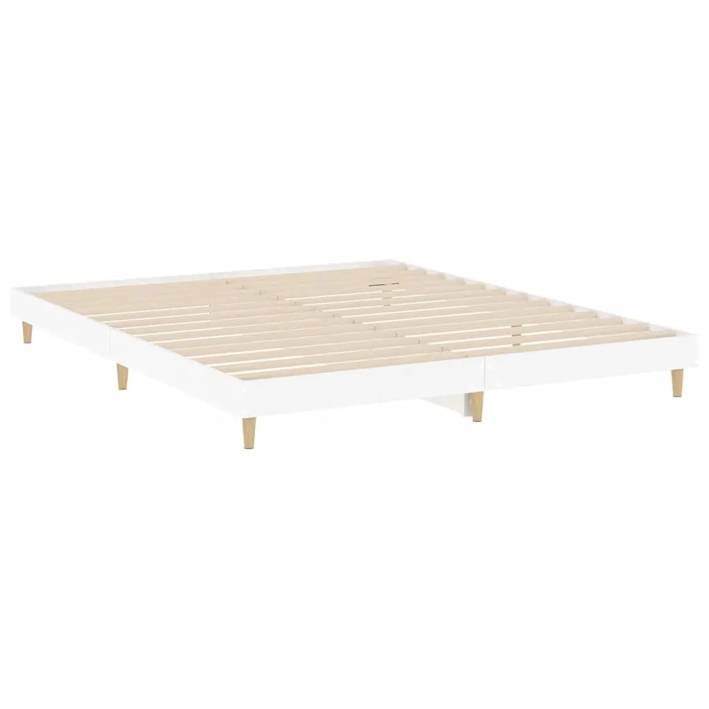 White King Bed Frame 183x203cm Engineered Wood