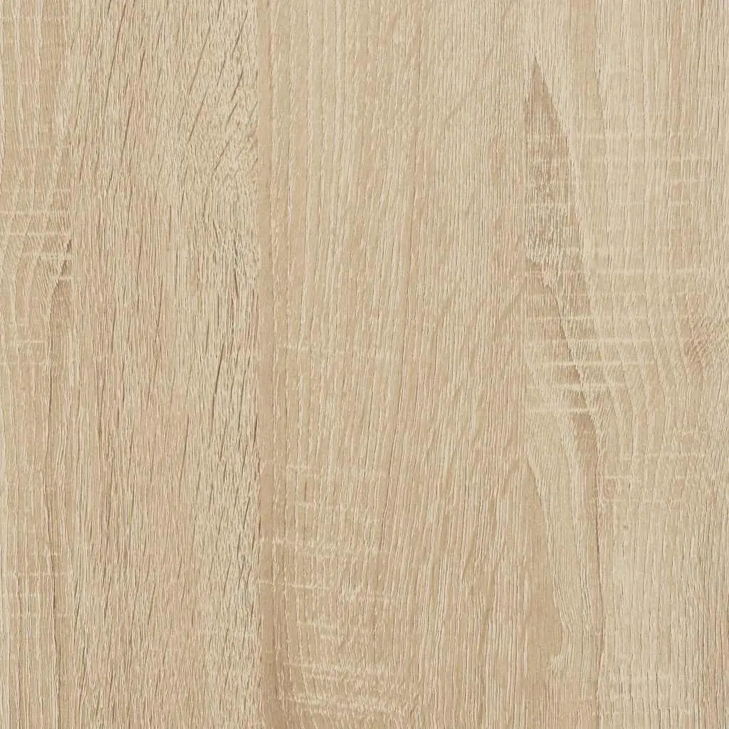 Bed Frame Sonoma Oak 135x190 cm Engineered Wood Bedroom Furniture Sleep Platform