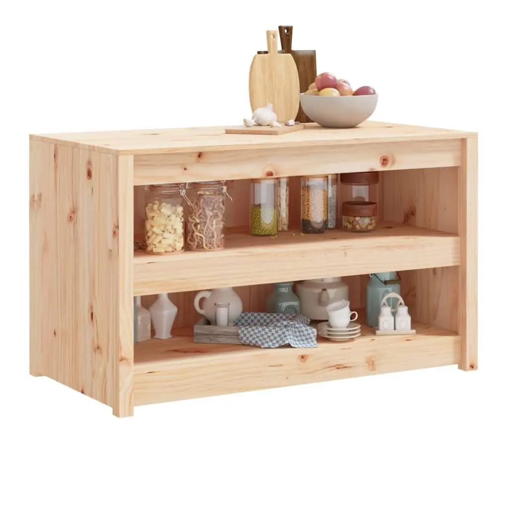 Outdoor Kitchen Cabinet Brown Wooden Modular Unit