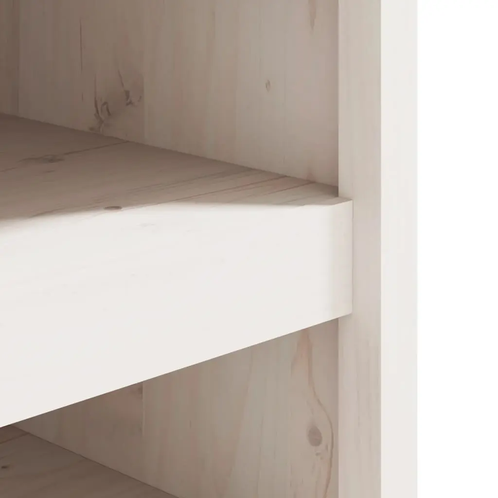 White Solid Pine Outdoor Kitchen Cabinet for Garden