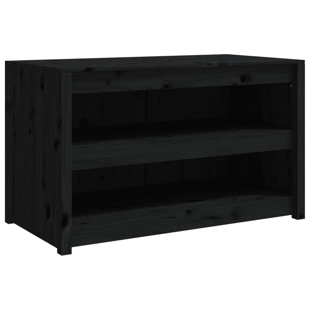 Outdoor Kitchen Cabinet Black Wooden Garden Storage Cupboard