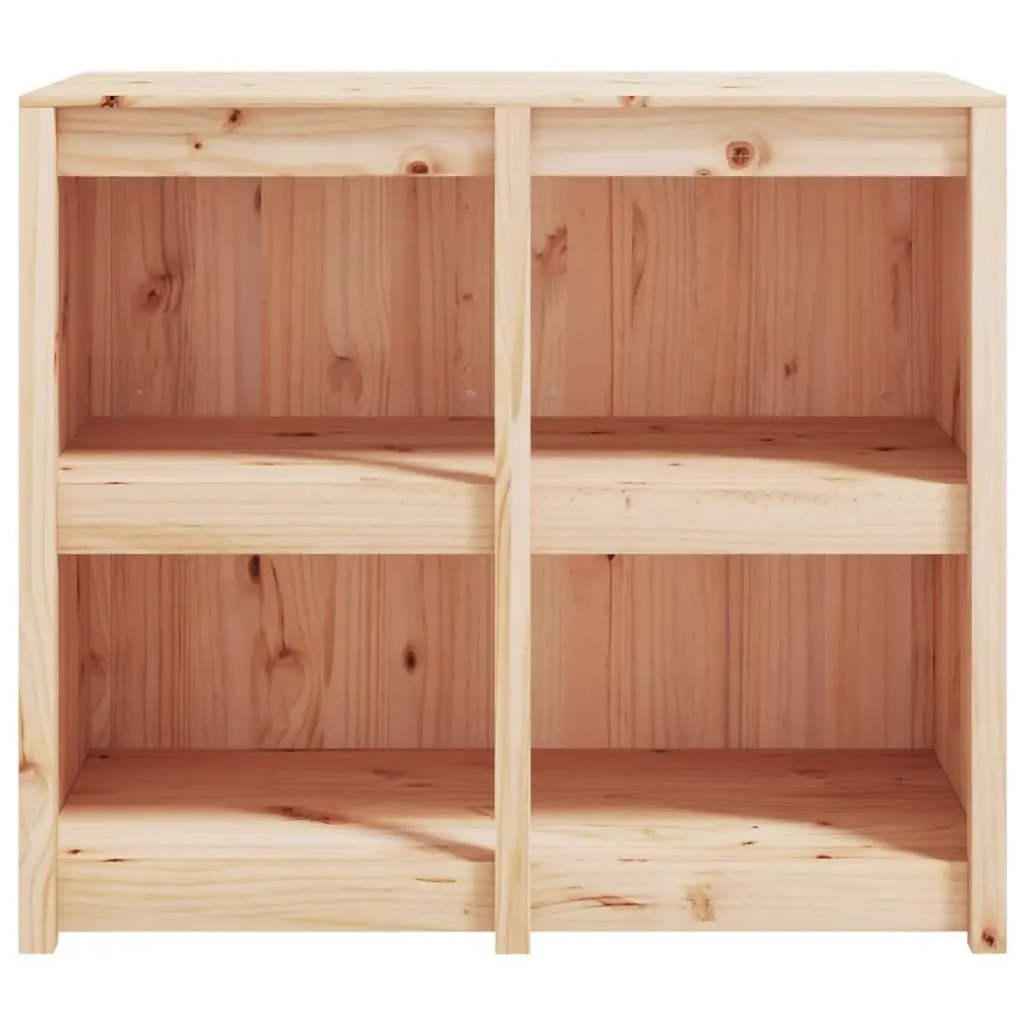 Outdoor Kitchen Cabinet Brown Solid Pine Wood 106x55x92cm