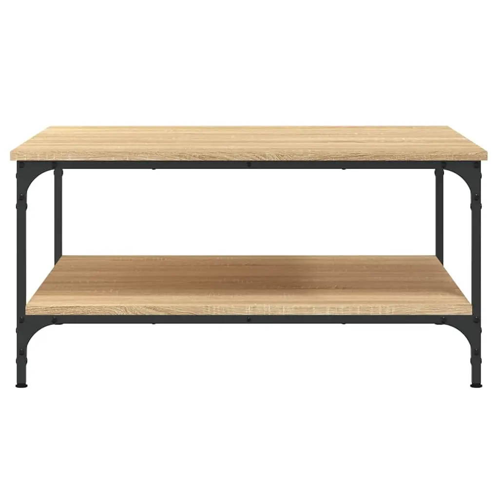 Brown Engineered Wood Coffee Table with Storage