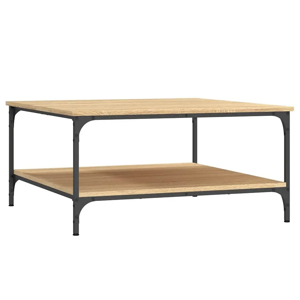 Brown Engineered Wood Coffee Table with Storage