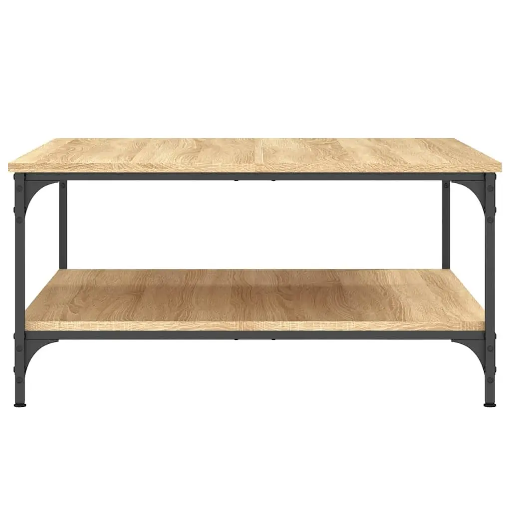 Brown Engineered Wood Coffee Table with Storage
