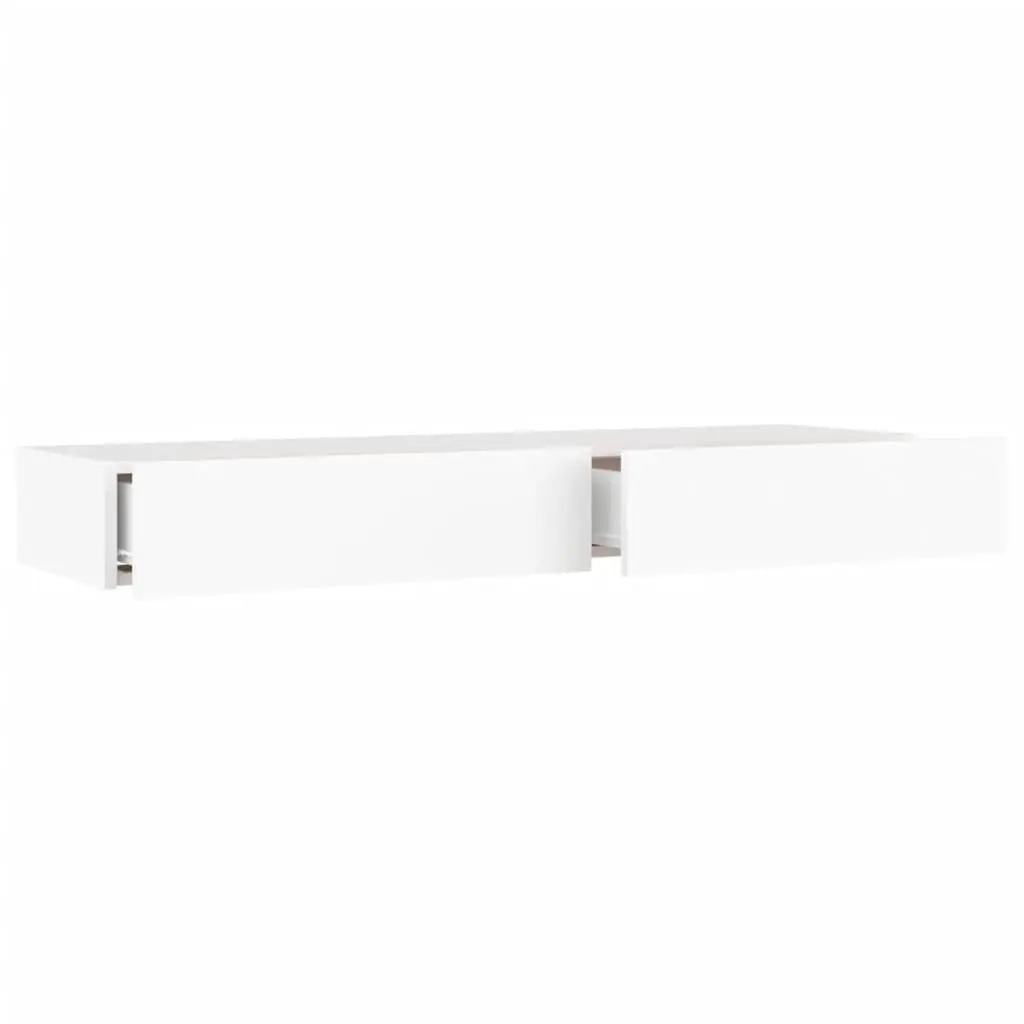 TV Cabinet Modern White 120x35x15.5cm Engineered Wood with RGB LED Lights