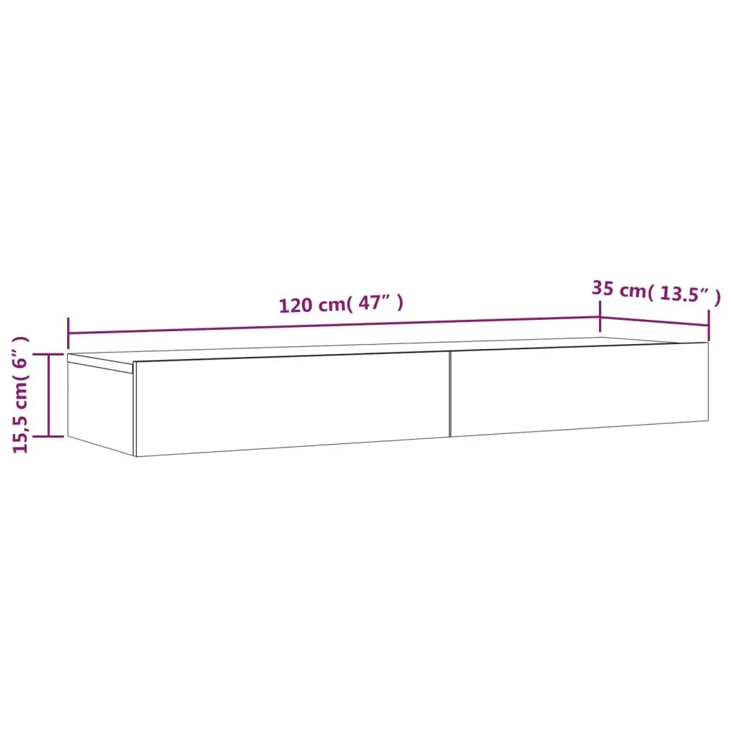Grey TV Cabinet with Customisable RGB LED Lights