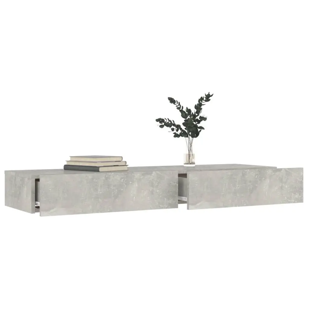 Grey TV Cabinet with Customisable RGB LED Lights
