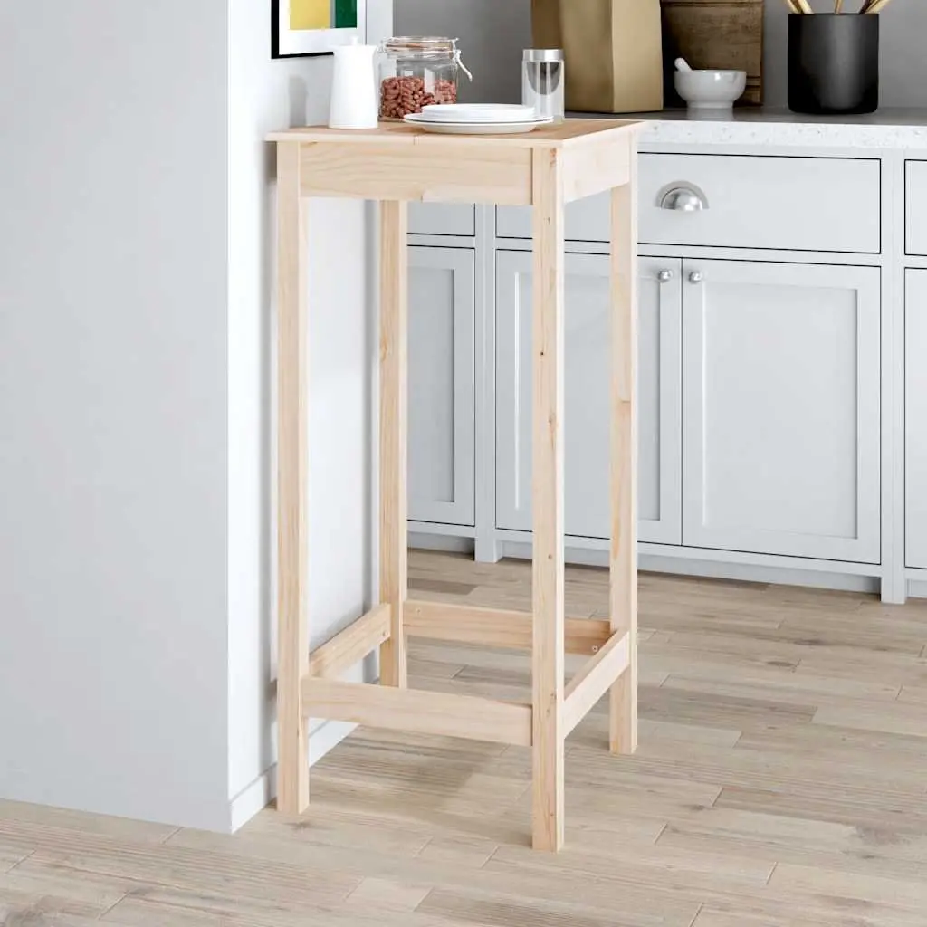Solid Pine Wood Bar Table for Dining and Entertaining