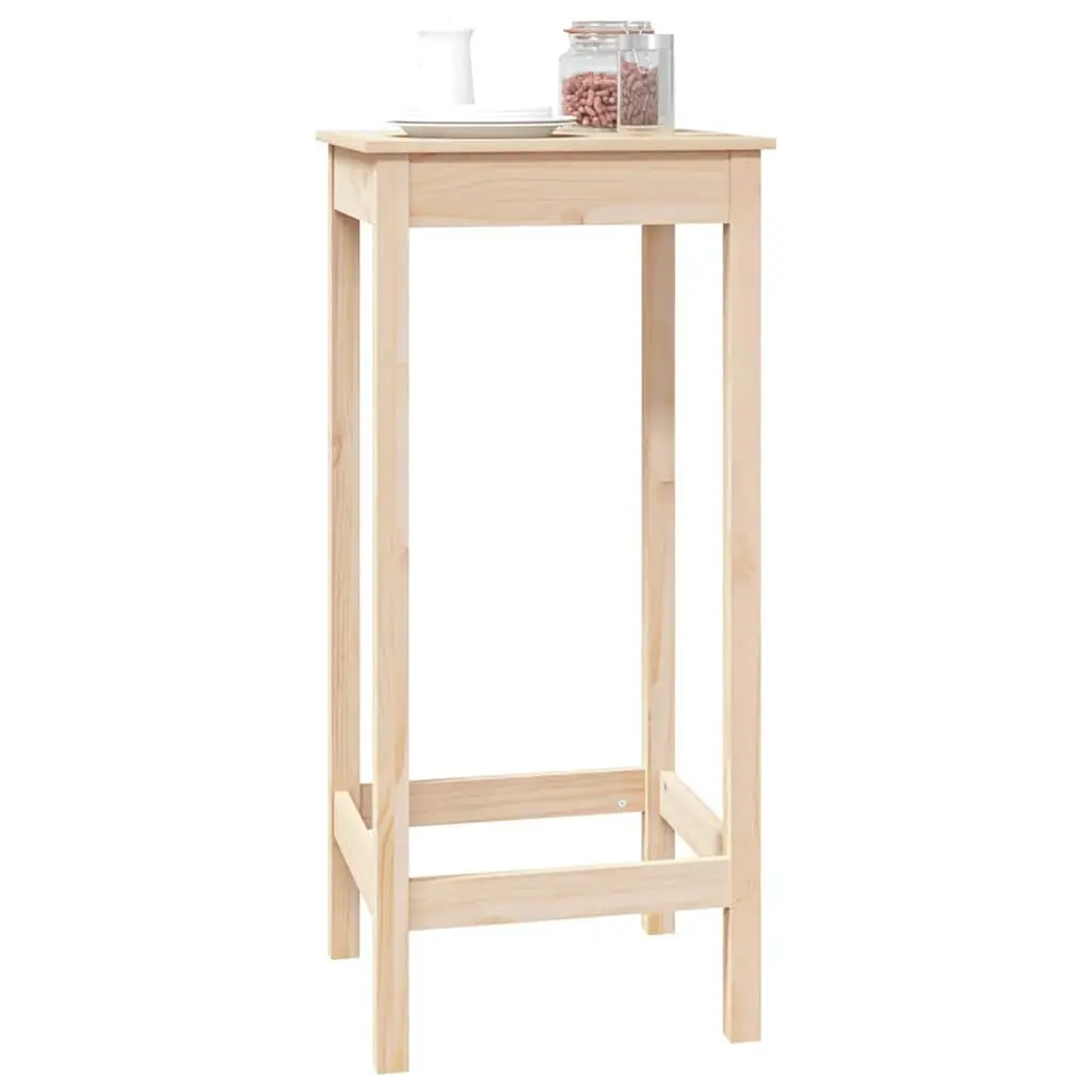 Solid Pine Wood Bar Table for Dining and Entertaining