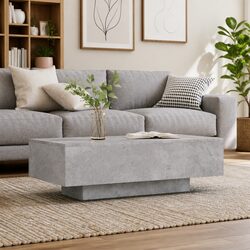 Grey Modern Coffee Table with Spacious Design