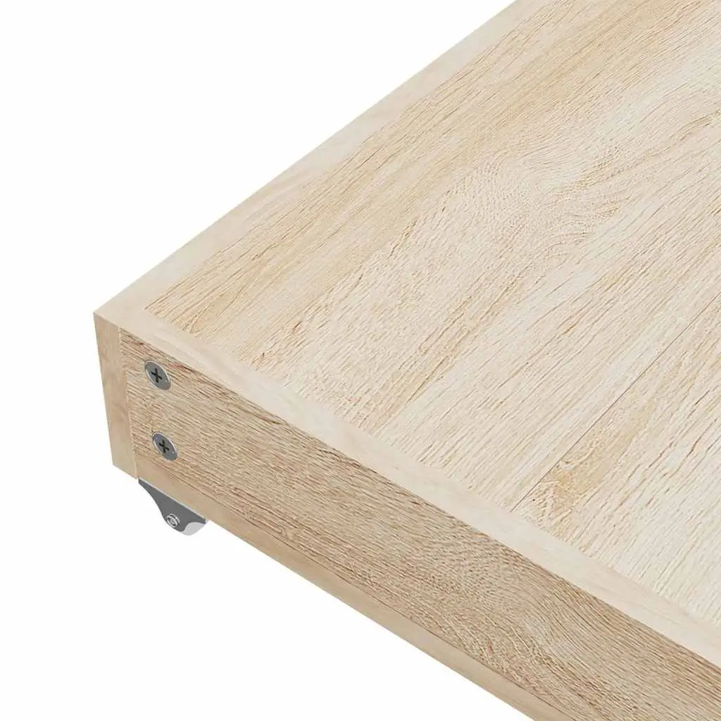 Under Bed Storage Drawers 2 pcs Grey Engineered Wood Velvet Wheels Bedroom