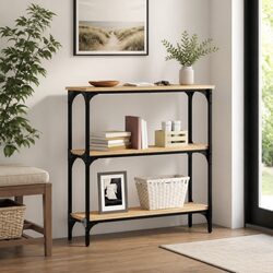 Sonoma Oak Console Table 75x22.5x75 cm for Living Spaces