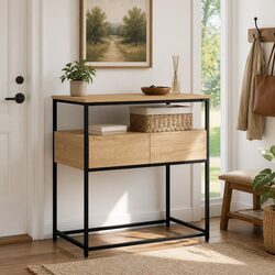 Sonoma Oak Console Table for Entryway and Living Spaces