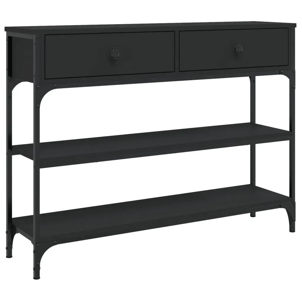 Black Console Table for Entryway and Living Room