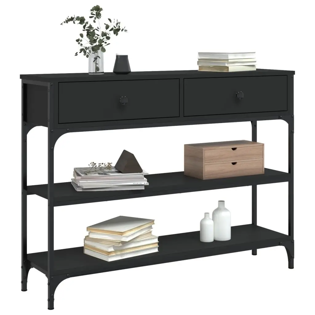 Black Console Table for Entryway and Living Room