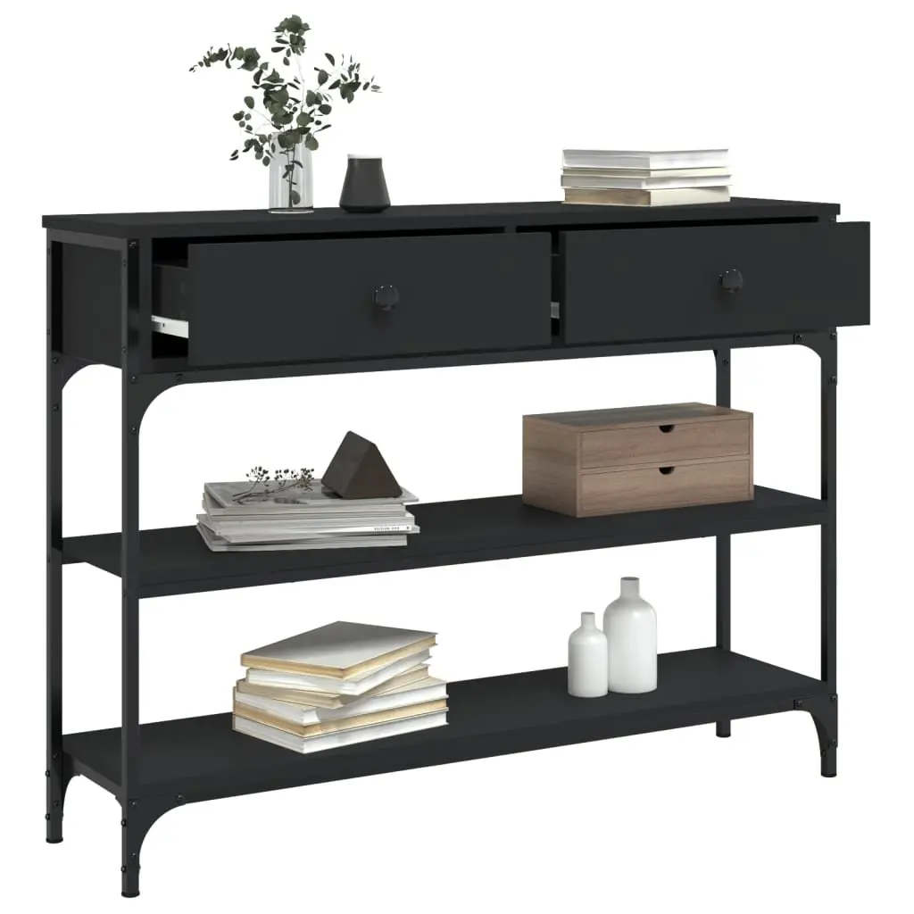 Black Console Table for Entryway and Living Room
