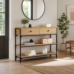 Sonoma Oak Console Table for Entryway and Hallway