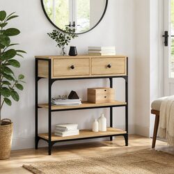 Sonoma Oak Console Table for Hallway and Living Room