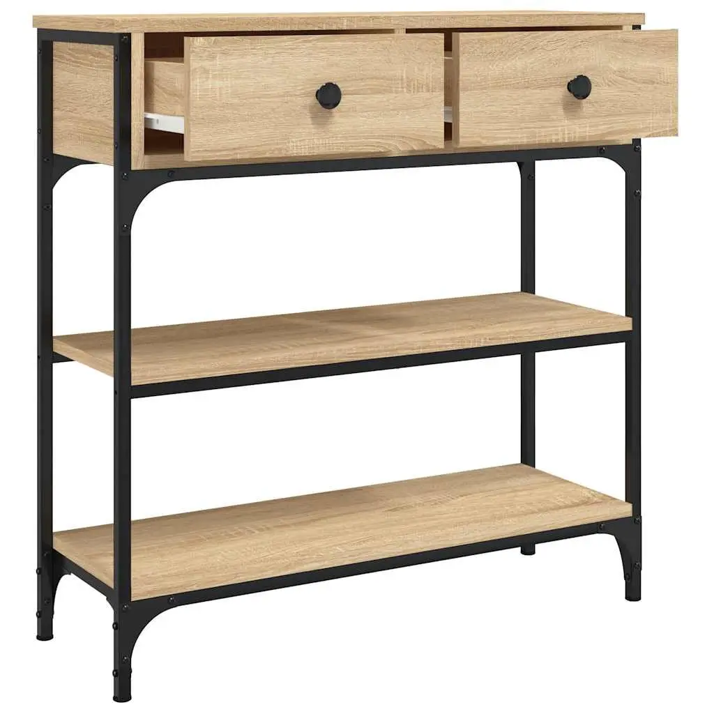 Sonoma Oak Console Table for Hallway and Living Room