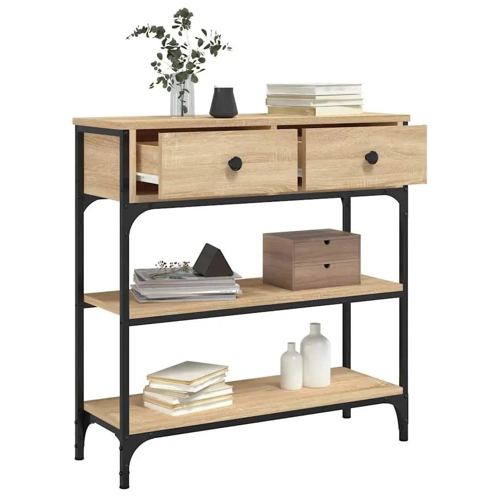 Sonoma Oak Console Table for Hallway and Living Room