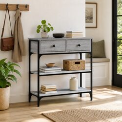 Grey Sonoma Console Table for Entryway and Living Room
