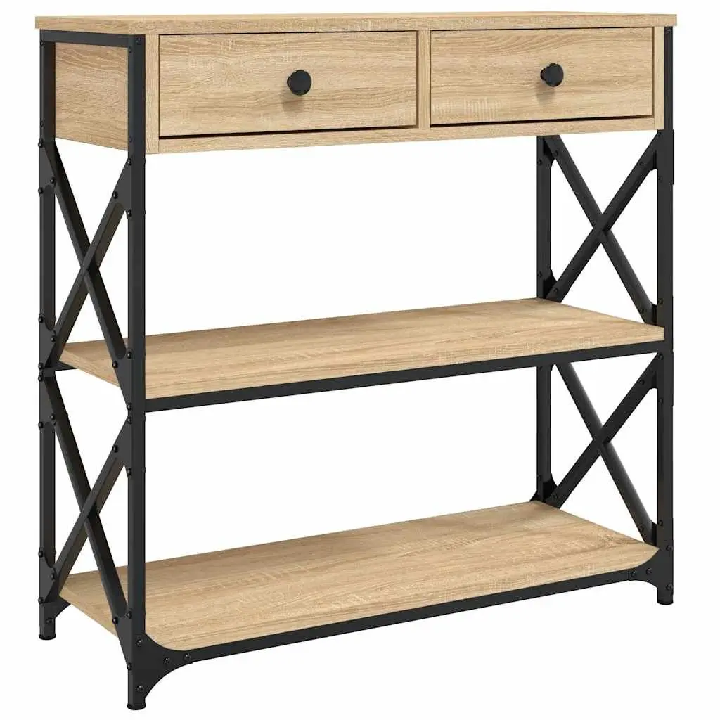 Brown Accent Console Table for Entryway or Hallway
