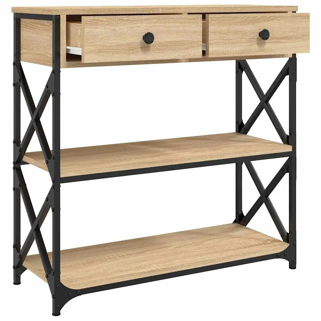 Brown Accent Console Table for Entryway or Hallway