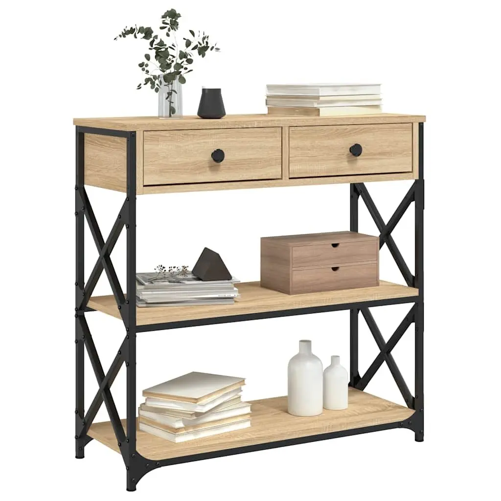 Brown Accent Console Table for Entryway or Hallway