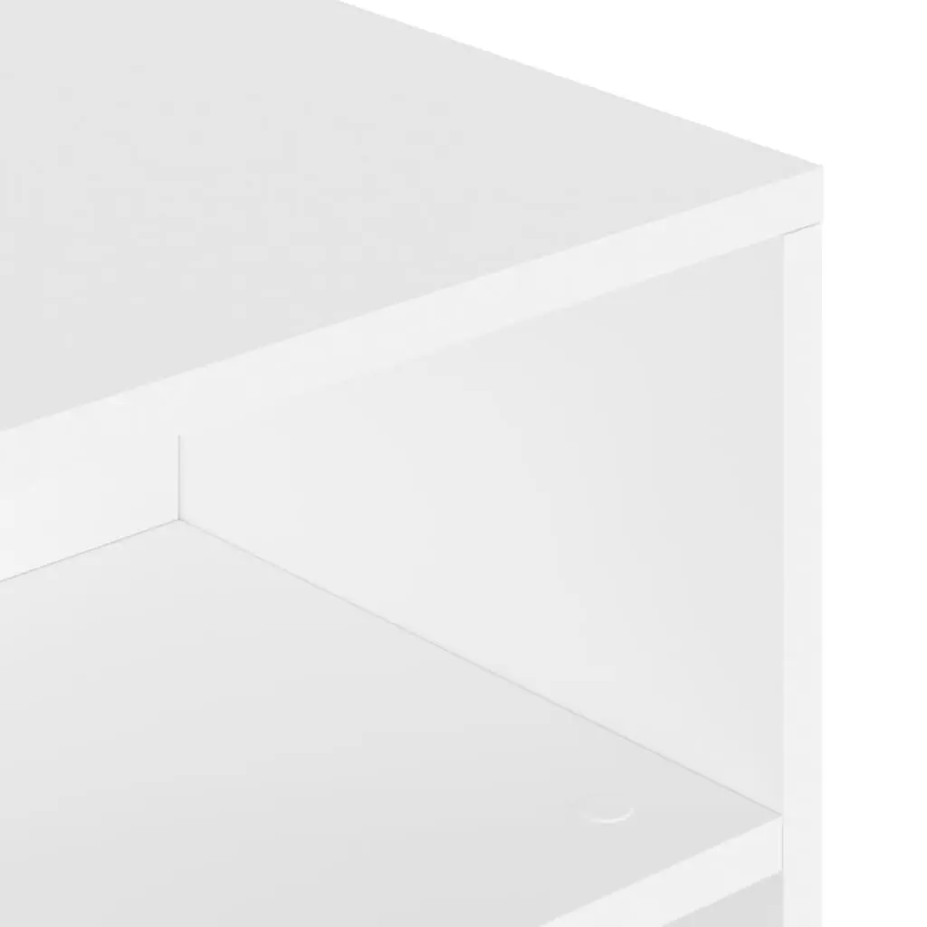 Coffee Table White 90L x 55W x 42.5H cm Engineered Wood