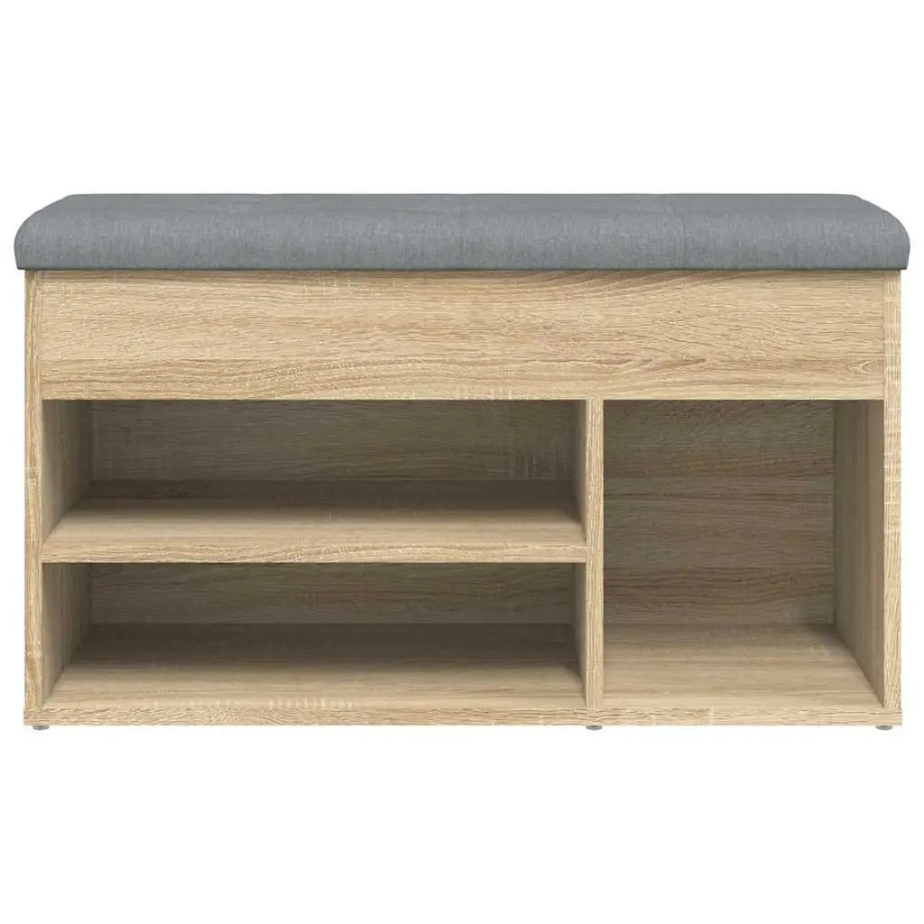 Padded Shoe Bench with Storage for Entryway or Bedroom