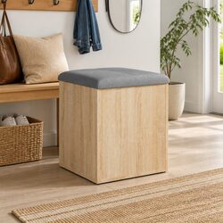 Storage Bench in Sonoma Oak 42x42x45 cm