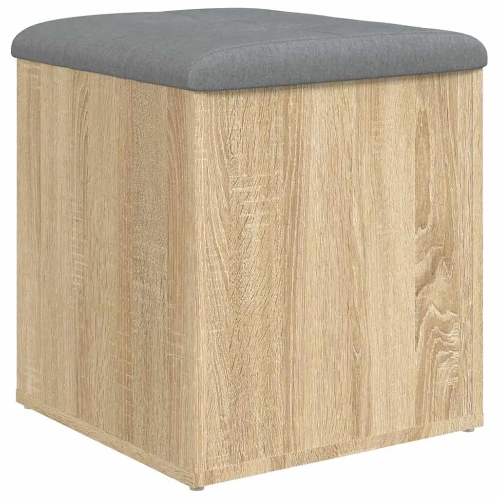 Storage Bench in Sonoma Oak 42x42x45 cm